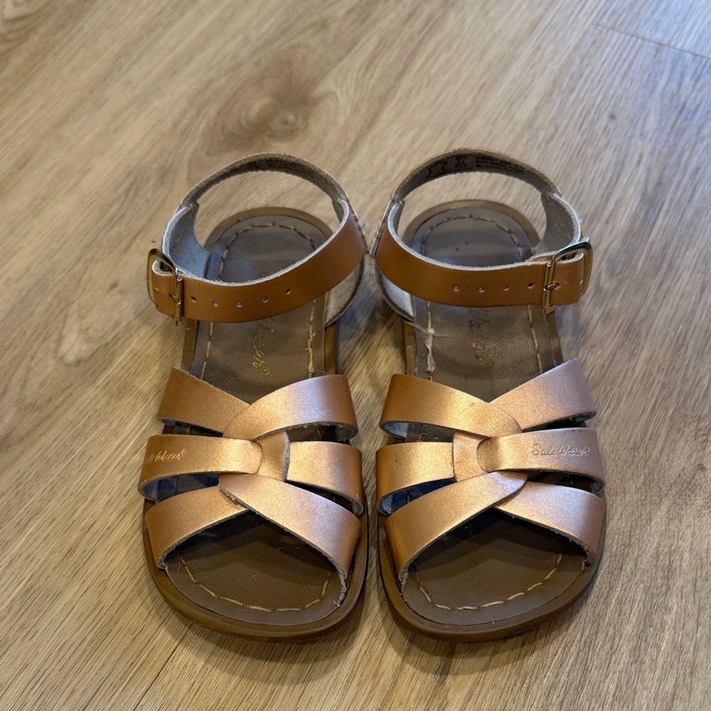 Salt Water Sandals by Hoy - Brown Kids Sandals